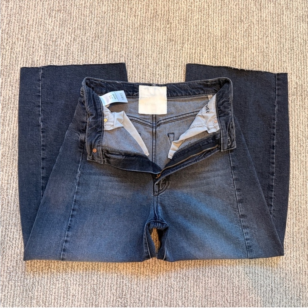 Mother The Half Pipe Flood High Rise Jeans in Outta Sight size 25 - Picture 5 of 14